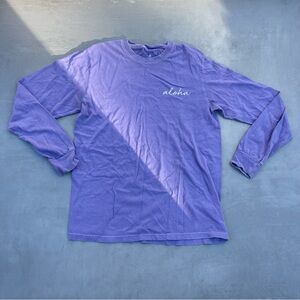 Cotton Aloha Long Sleeve T-Shirt